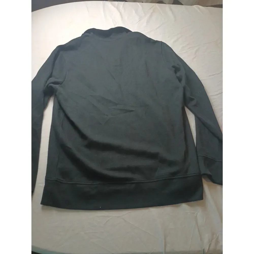 Men's Half Zip Black Pull Over Sweater Collar Shirt XXL NWT Banana Republic - Picture 6 of 6